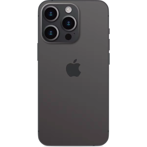 iphone 15 pro max black titanium back side