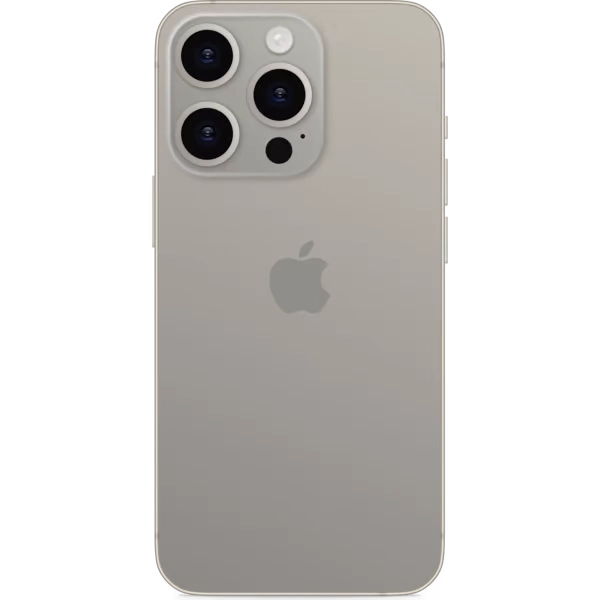 iphone 15 pro max natural titanium back side