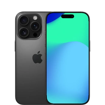 iphone 16 pro black titanium back and front side