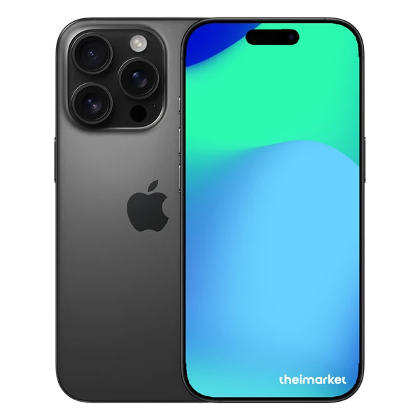 iphone 16 pro black titanium back and front side