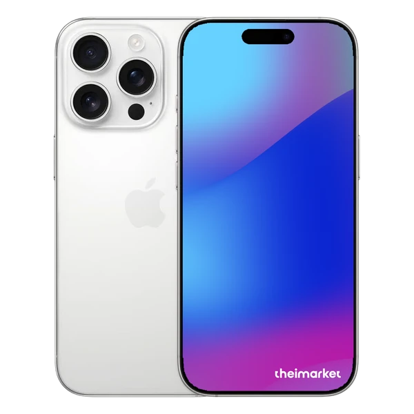 iphone 16 pro white titanium back and front side